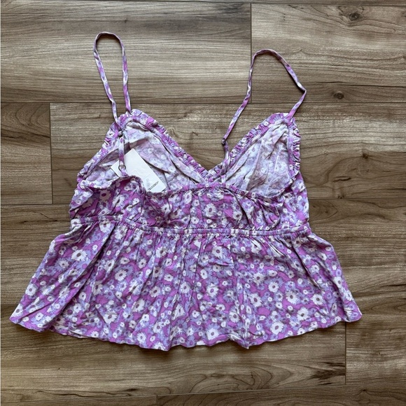 ABOUND - NORDSTROM ~ 100% Viscose Wind Daisy Purple Swing Camisole Medium NEW - Picture 4 of 12